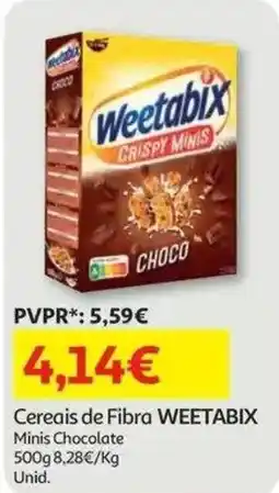 Auchan Cereais de Fibra Weetabix Minis Chocolate promoção