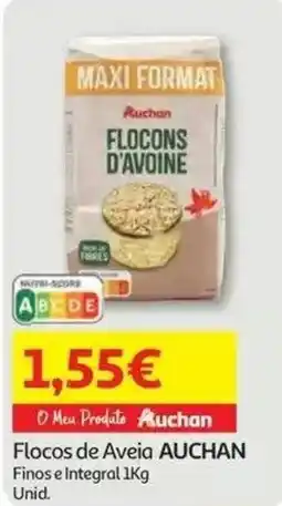 Auchan Flocos de Aveia AUCHAN promoção
