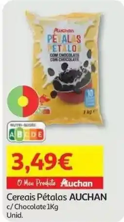 Auchan Cereais Péralas Auchan c/ Chocolate promoção