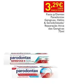 Recheio Pasta p/Dentes Paradontax Gengivas, Hálito & Sensibilidade/Reparação Ativa das Gengivas promoção