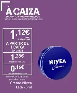 Recheio Creme nivea promoção