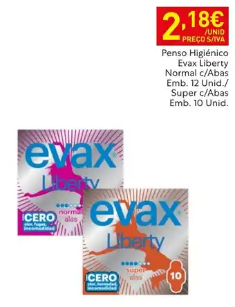 Recheio Penso Higiênico Evax Liberty promoção