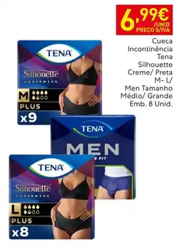 Recheio Tena cueca incontinência silhouette promoção