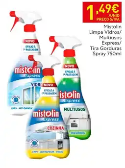 Recheio mistolin limpa vidros/ multiusos express/ tira gorduras spray promoção