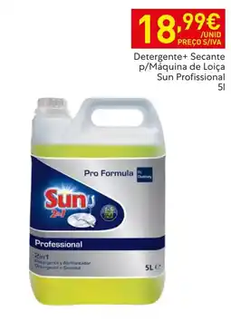 Recheio Detergente+ Secante p/Máquina de Loiça Sun Profissional promoção