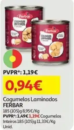 Auchan Cogumelos Laminados Ferbar promoção