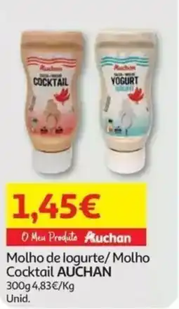 Auchan Molho de logurte/ Molho Cocktail Auchan promoção