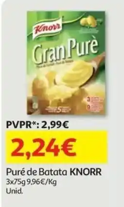 Auchan puré de batata knorr promoção