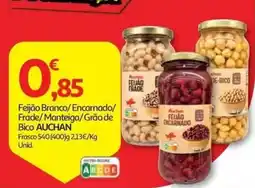 Auchan Feijão branco/encarnado/frade/manteiga/grão de bico auchan promoção