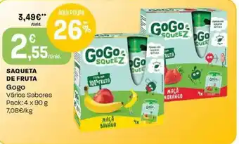Intermarché Saqueta de fruta gogo promoção
