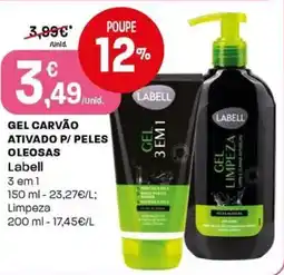 Intermarché Gel carvão ativado p/ peles oleosas labell promoção