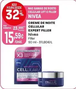 Intermarché Creme de noite cellular expert filler nivea promoção