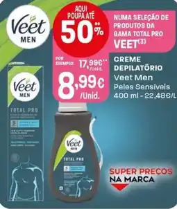 Intermarché Creme depilatório veet men promoção