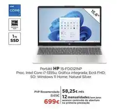 El Corte Inglés Hp - portátil 15-fd0121np promoção