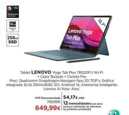 El Corte Inglés Lenovo - tablet yoga tab plus tb520fu wi-fi promoção