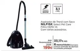 El Corte Inglés Nilfisk - aspirador de treno com saco promoção