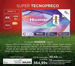 El Corte Inglés Hisense - tv qled 50e7s promoção