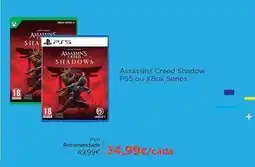 El Corte Inglés Xbox - assassins creed shadow ps5 ou series promoção
