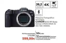 El Corte Inglés Canon - màquina fotografica mirrorless ecos rp body promoção