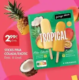 Pingo Doce Pingo doce - sticks colada/exotic promoção