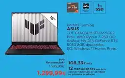 El Corte Inglés Asus - portátil gaming tuf fa608uh-r72a55cb2 promoção