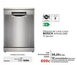 El Corte Inglés Bosch - máquina de lavar loiça sms4ec128e promoção