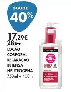 Pingo Doce Neutrogena - loção corporal promoção