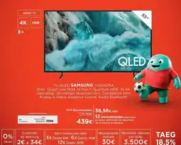 El Corte Inglés Samsung - tv qled promoção