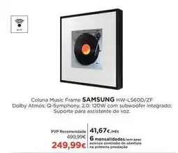 El Corte Inglés Samsung - coluna music frame hw-ls60d/zf promoção