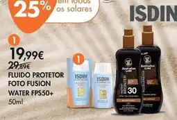 Pingo Doce Isdin - fluido protetor foto fusion water fps50+ promoção