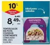 Continente Bom dia Continente - tentaculos de pota cozidos promoção