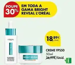 Pingo Doce L'oréal - creme fps50 promoção