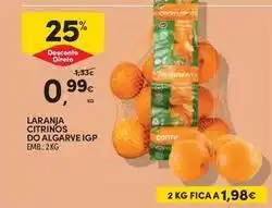 Continente Bom dia A+ - laranja citrinos do algarve igp promoção