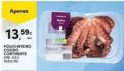 Continente Bom dia Continente - polvo inteiro cozido promoção