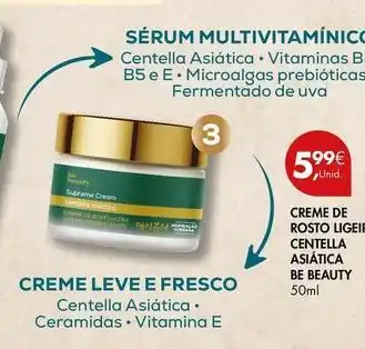 B! - creme de rosto centella asiatica be beauty