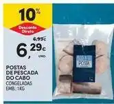 Continente Bom dia Postas de pescada do cabo promoção