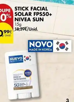 Pingo Doce Nivea sun - stick facial solar fps50+ promoção