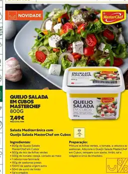 Recheio Masterchef - queijo salada en cubos promoção