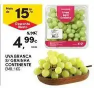 Continente Bom dia Continente - uva branca s/ grainha promoção