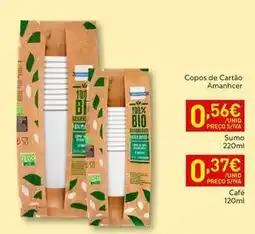 Recheio Amanhecer - copos de cartao promoção