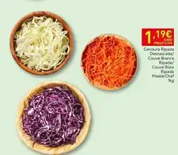 Recheio Masterchef - cenoura ripada descascada/couve ripada/couve roxa ripocada promoção