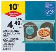 Continente Bom dia Continente - caldeirada de bacalhau msc promoção