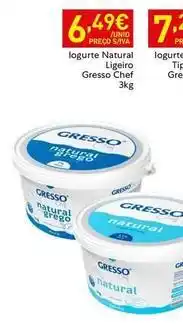 Recheio Gresso - iogurte natural ligero promoção