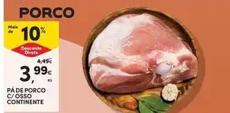 Continente Bom dia Continente - pa de porco c/ osso promoção