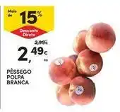 Continente Bom dia Pêssego polpa branca promoção