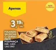 Continente Bom dia Folhado salsicha c/ queijo promoção