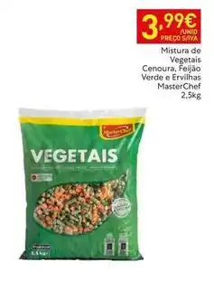 Recheio Masterchef - mistura de vegetais cenoura, fejiao verde e ervilhas promoção