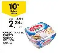Continente Bom dia Galbani - queijo ricotta finetta promoção