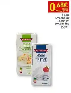 Recheio Amanhecer - natas p/bater/p/culinaria promoção