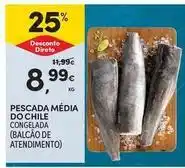 Continente Bom dia Pescada media do chile promoção